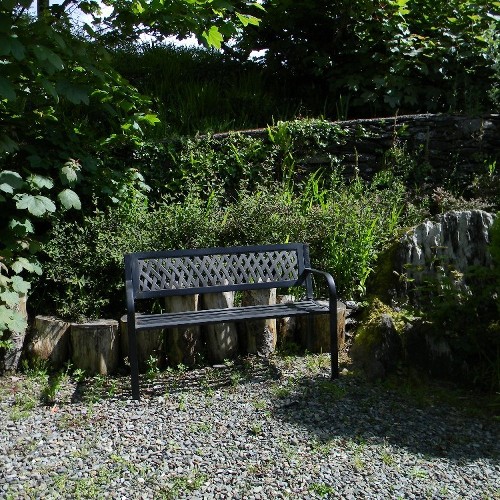 Garden seating area