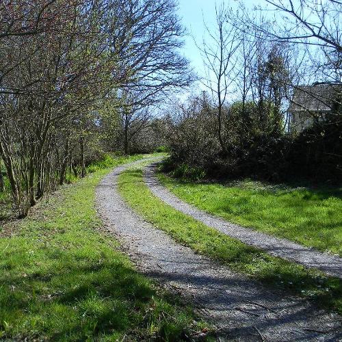 Driveway to property